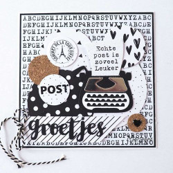 Cortante Marianne Design Craftables - Brush Alphabet