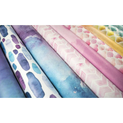 Bloco Papel Scrapbooking 30 x 30 cm (12 x 12'') - Craft Consortium - Watercolours