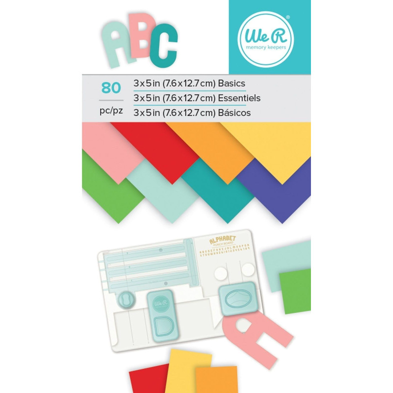 Bloco Papel multicolorido 7,9 x 12,7cm