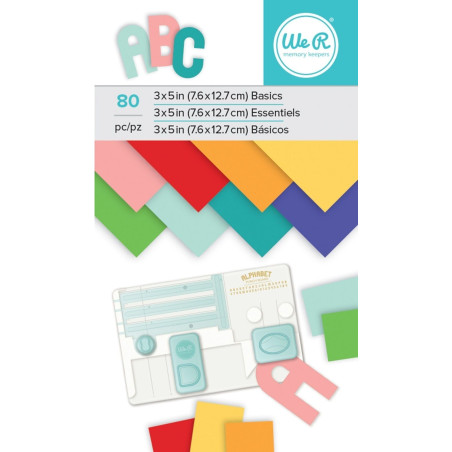 Bloco Papel multicolorido 7,9 x 12,7cm