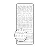 Autocolantes Alfabeto Maiusculas Italico - silver/prateado