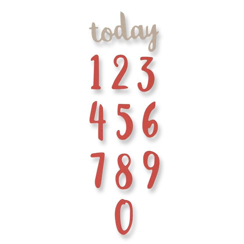 Cortantes Thinlits Die - Brush Numbers