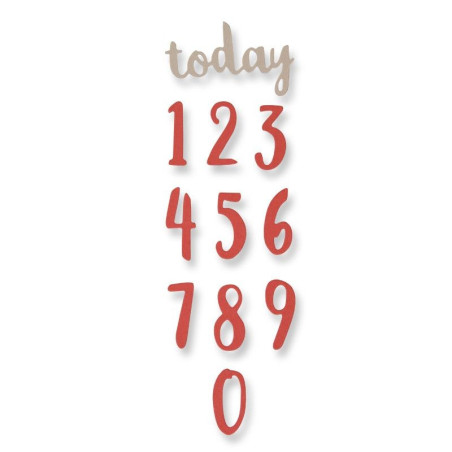 Cortantes Thinlits Die - Brush Numbers