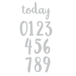 Cortantes Thinlits Die - Brush Numbers