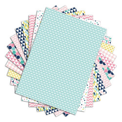 Conjunto Papéis A4 - Toga - Color Factory - Motivos Geometricos Pastel