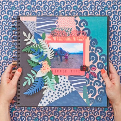 Álbum Scrapbooking 20 x 20 cm (8 x 8'') preto