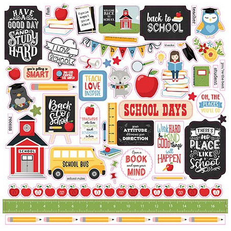 Autocolantes - Echo Park - School Rules