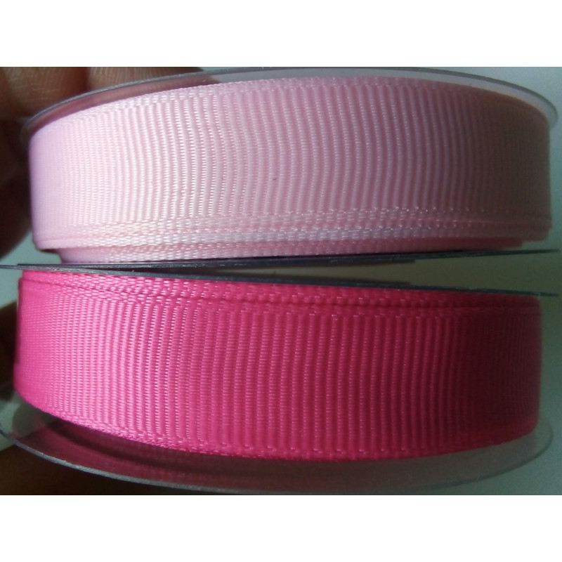 Fita Gorgurão Rosa Claro - 15 mm