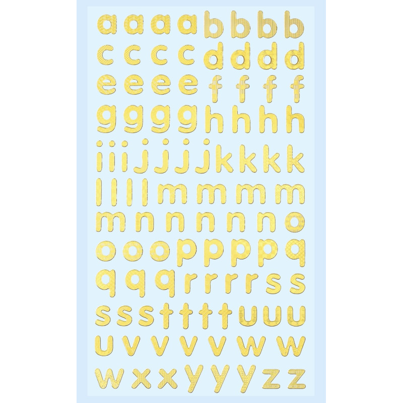 Autocolantes minusculas - dourado / gold