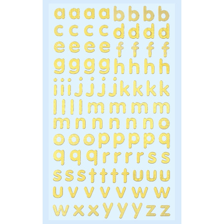 Autocolantes minusculas - dourado / gold