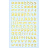 Autocolantes minusculas - dourado / gold