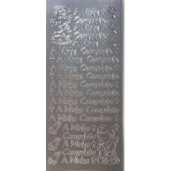 Autocolantes A Minha Comunhão - prateado / silver
