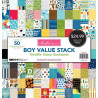 Bloco Papel Scrapbooking - 30 x 30 cm (12 x 12'') -  Bella BLVD Boy Value Stack