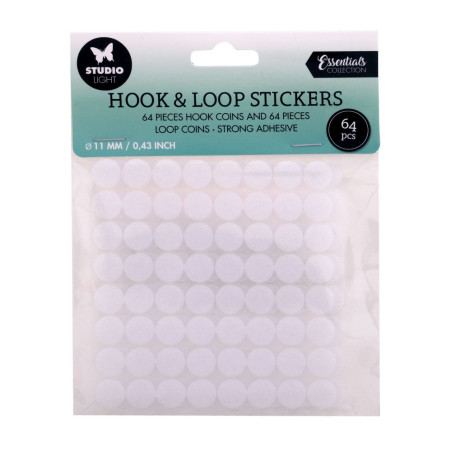 Hook & Loop - Circulos de Velcro Autocolante - 11mm - pack