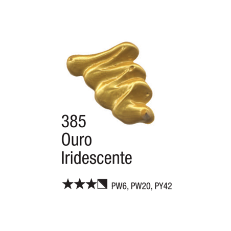 Tinta a Óleo para Tela - Metálica - 20 ml - Acrilex - Ouro Iridescente