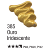 Tinta a Óleo para Tela - Metálica - 20 ml - Acrilex - Ouro Iridescente