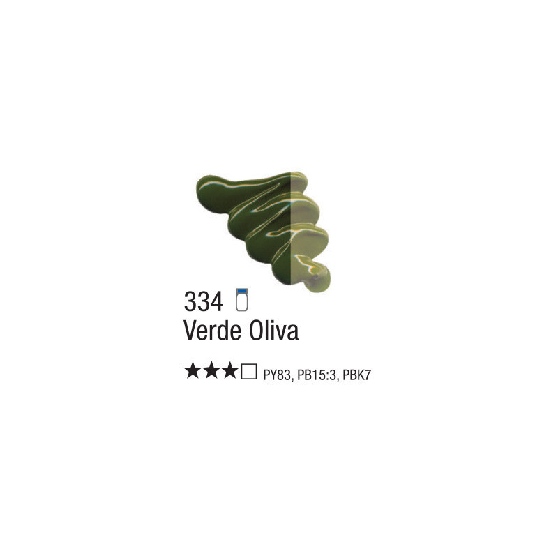 Tinta a Óleo para Tela - 20 ml - Acrilex - Verde Oliva