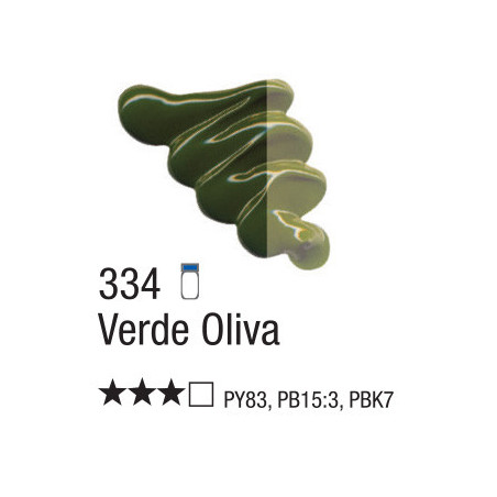 Tinta a Óleo para Tela - 20 ml - Acrilex - Verde Oliva