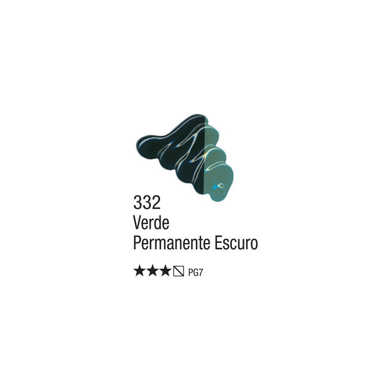 Tinta a Óleo para Tela - 20 ml - Acrilex - Verde Permanente Escuro
