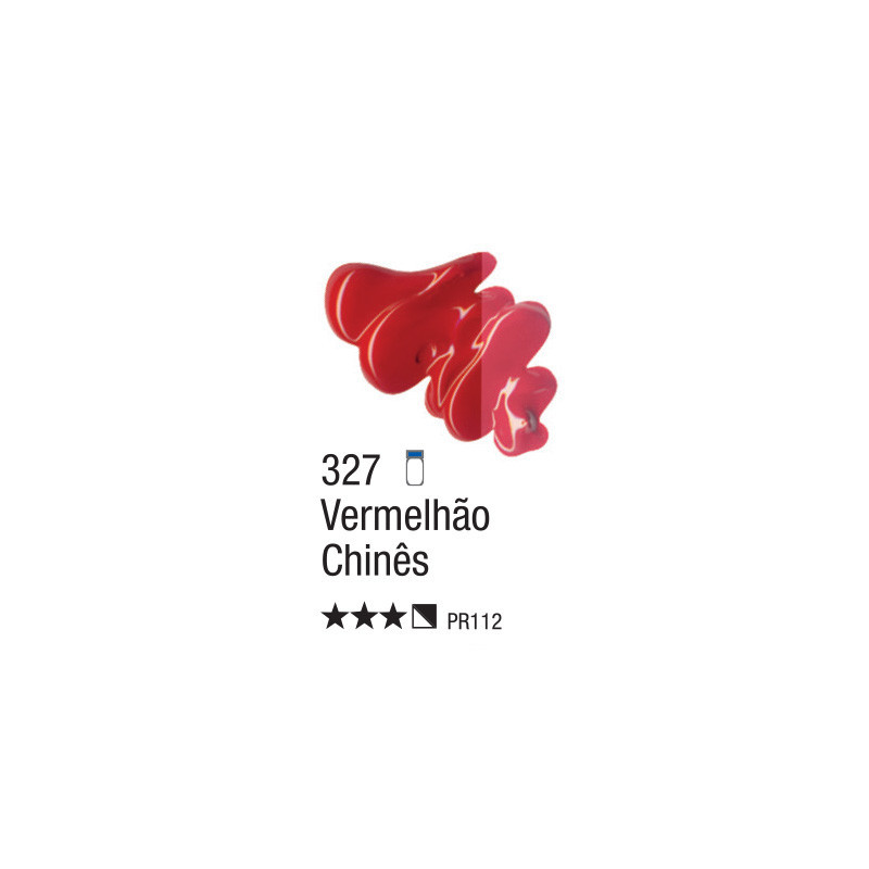 Tinta a Óleo para Tela - 20 ml - Acrilex - Vermelhão Chinês