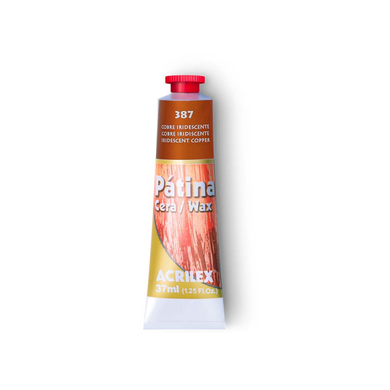 Pátina Cera - 37 ml - Acrilex - Cobre Iridescente