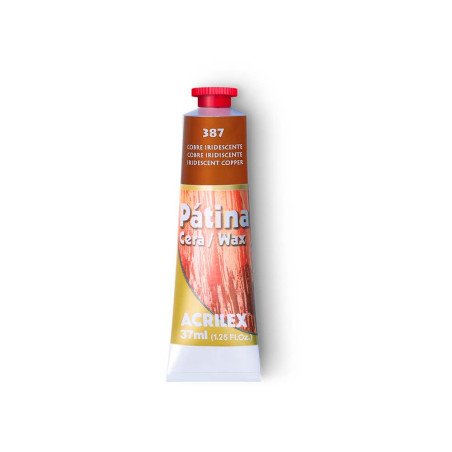 Pátina Cera - 37 ml - Acrilex - Cobre Iridescente