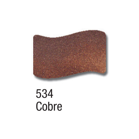 Esmalte Vitral Metálico - 37 ml - Acrilex - Cobre