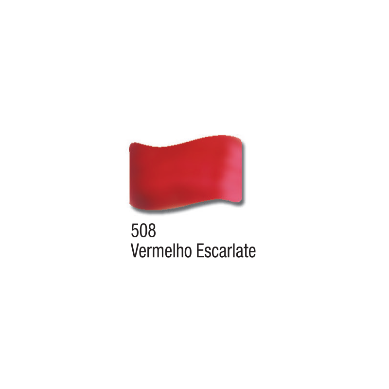 Esmalte Vitral Fosco - 37 ml - Acrilex - Vermelho Escarlate